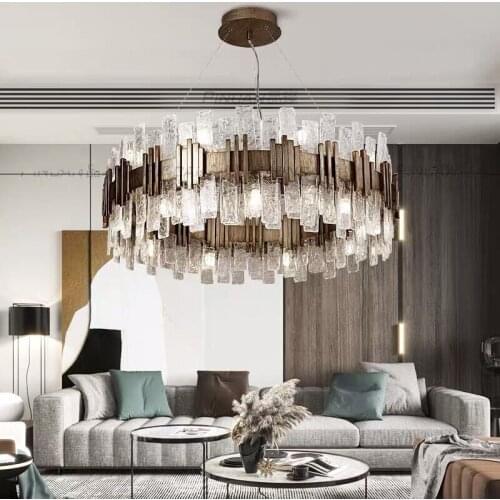 Nordic post-modern luxury chandelier living room bedroom restaurant glass lamp Italian designer lamps