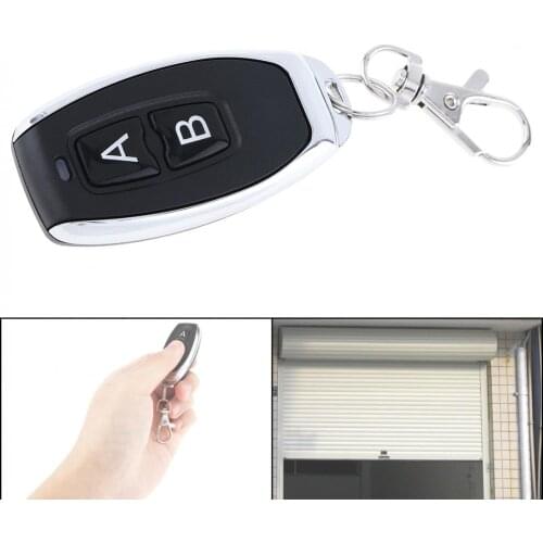 Universal 2 Channel Wireless Cloning Electric Gate Garage Door Remote Control Switch with Keychain