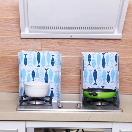 Home Kitchen Oil Splash Scald Proof Board Screen Frying Pan Protection Cover Stove Anti Shield Guard Divider Baffle Tools