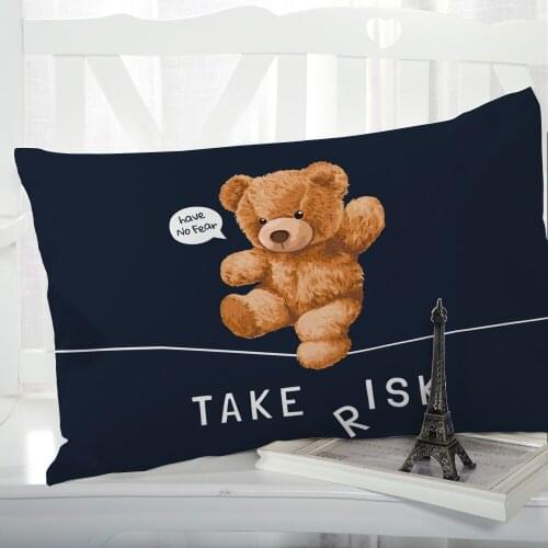 1pc Pillow cover Pillow case Luxury Bedding Pillowcase Pillowcovers decorative 50x70 Customizable size 3D Print animal RISK