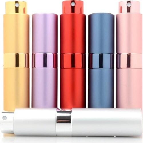 10ml Mini Portable Travel Aluminum Refillable Perfume Spray Bottle 1/3oz Cosmetic Containers With Atomizer LX3251