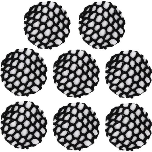 8pcs Women Hair Nets Ballet Dance Skating Crochet Hair Bun Cover Headwear