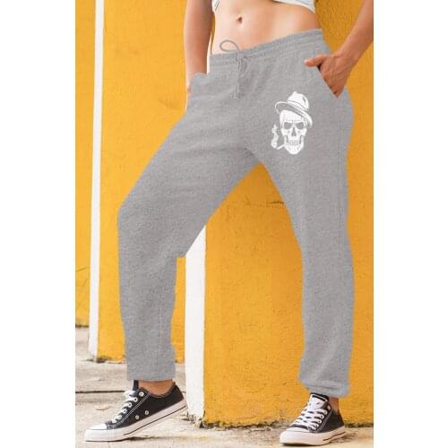 Angemiel Wear Pippolu Hat Skeleton Man Gray Women Sweatpants