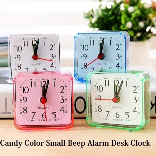 Digital Wall Clocks Table desk wall watch Square Small Bed Compact Travel Quartz Beep Alarm Clock Portable Kitchen 3d clock