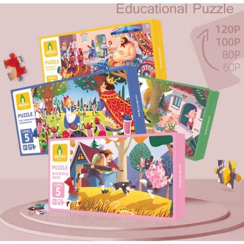 Baby Toys Tale Series 3d Puzzle Non-Toxic Learning Cartoon Animal Intelligence Jigsaw Puzzle Toys For Children Educational