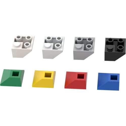 10PCS Assembles Particles 3676 Slope Inverted 45 2X2 Bricks Building Blocks DIY Education Assembly Parts Toys For Children Gifts