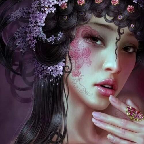 DIY Diamond Painting Flower Fairy Cross Stitch,full Diamond Embroidery, Girl Women, Household Adornment 3d Picture by numbers