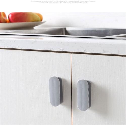 Door Handle 2pcs/lot Paste Open Sliding Door Handles for Interior Doors Window Cabinet Drawer Wardrobe Self-adhesive Handle 20
