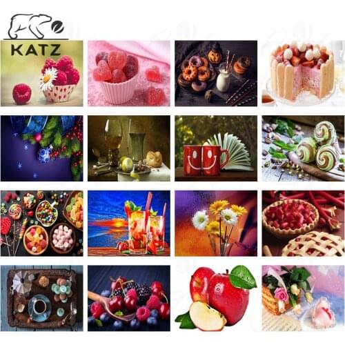 Macaron Color Lollipop Picture Diamond Painting Cross Stitch Exquisite Food Picture Handmade Diy Diamond Embroidery Decoration
