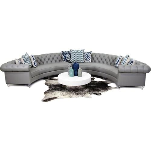 Living room Sofa set диван мебель кровать muebles de sala chesterfield arc-shaped genuine leather sofa cama puff asiento sala