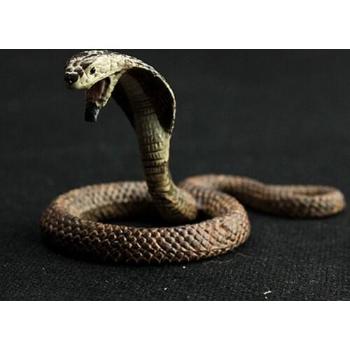 Mini Simulation Animals Model Cobra Rattlesnake Pythons Action Toy Cartoon Figures Kids Educational Toys Children Gift
