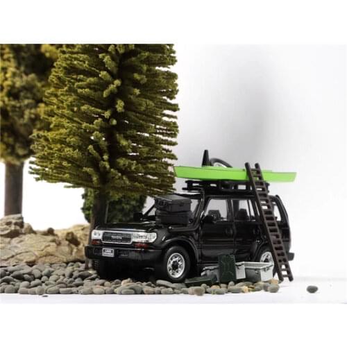 Master 1:64 Toyota Land Cruiser LC80 Black Diecast Model Car