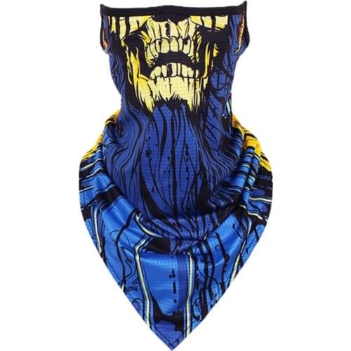 Outdoor Headscarf Riding Sunscreen Face Towel Ice Silk Bib Cover Cs Skull Animal Turban Fishing Hanging Ear Turbans Headband