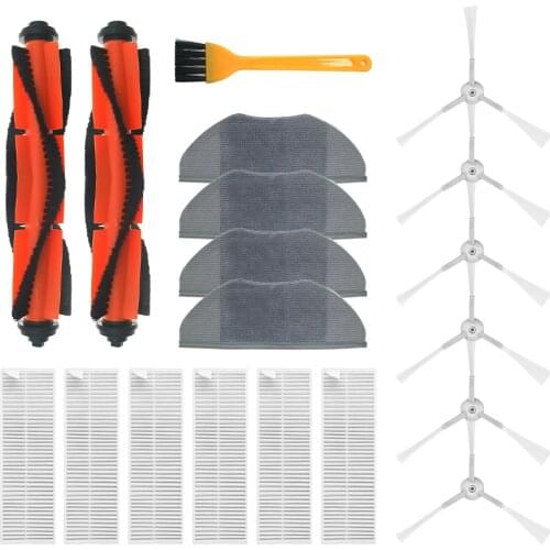 Main Brush Side Brush Filter Dishcloth Set For Xiaomi Mijia G1 MJSTG1 Vacuum Cleaner Home Appliance Parts Replacement