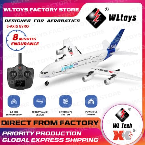 WLtoys A120 RC Airplane 2.4G 3CH Dual Power Gliding Electric Rc Plane Toys For Kids Remote Control Aircraft Model Toy