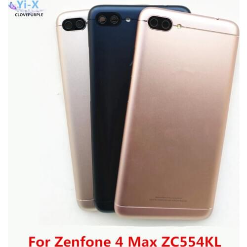 10pcs/lot Rear Battery Cover Housing For Asus Zenfone 4 Max ZC554KL Back Battery Cover Housing Case With Camera Lens
