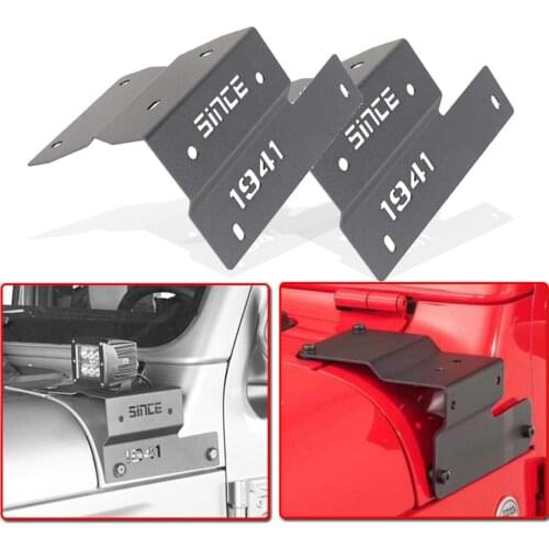 1Pair Column Lamp Bracket A-pillar Mount Car Driving Work light Mounting Bracket For Jeep Wrangler JL 2018-2021 & Gladiator JT