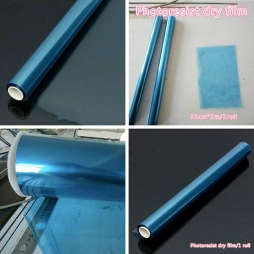 15cmx2m /1roll photosensitive dry film is used for circuit lithography film/production PCB board plating hole covering etching