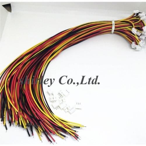200 SETS Mini Micro JST 2.0 3P PH 3-Pin Connector plug with Wires Cables 300MM