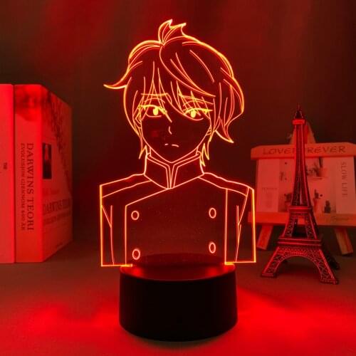 3d Led Lamp Anime Figure Aldnoah Zero Slaine Troyard for Kids Bedroom Decoration Night Light Birthday Gift Room Decor Desk Lamp