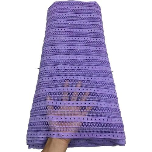 5Yards Hot Selling Nigerian Lace Fabrics 2020 High Quality Lace African Lace Fabric Cotton Lace Guipure Cord Lace Fabric