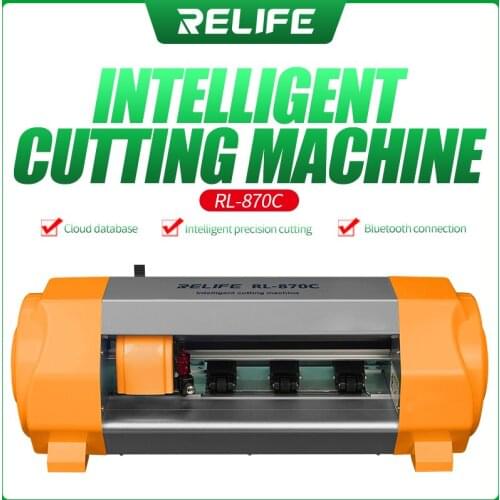 RELIFE RL-870C intelligent Auto Film Cutting Machine for Mobile Phone Tablet Front Glass Back Cover Protect Film Cut Tool Set