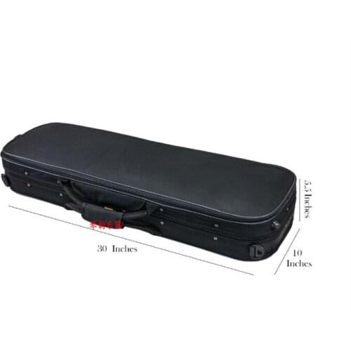 High-end two-face violin case waterproof and moisture-proof Oxford cloth with hygrometer shoulder strap size complete