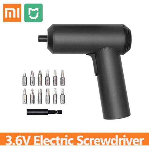 Xiaomi Mijia Electric Screwdriver 3.6V Portable With 12Pcs S2 Screw Bits 2000mah Rechargeable Screw Driver Home Tools