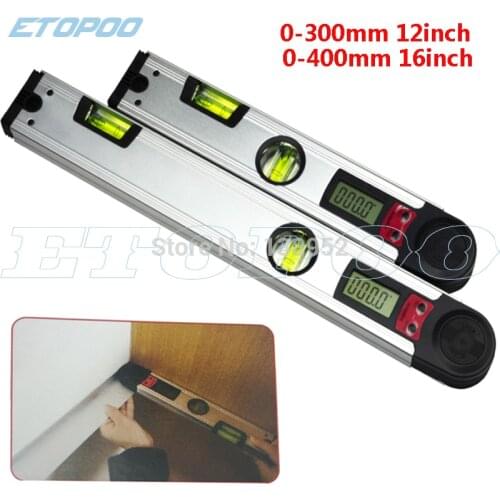 Electronic Protractor 0-225 Degree Digital Angle Level Meter Gauge 400mm 16 inch Electronic Protractor With LCD Display