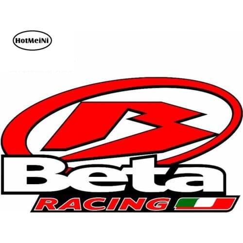 HotMeiNi 13cm x 7.5cm For Beta Racing Anime Car Stickers Windows Decor Decal Sunscreen Waterproof For JDM SUV RV Decoration