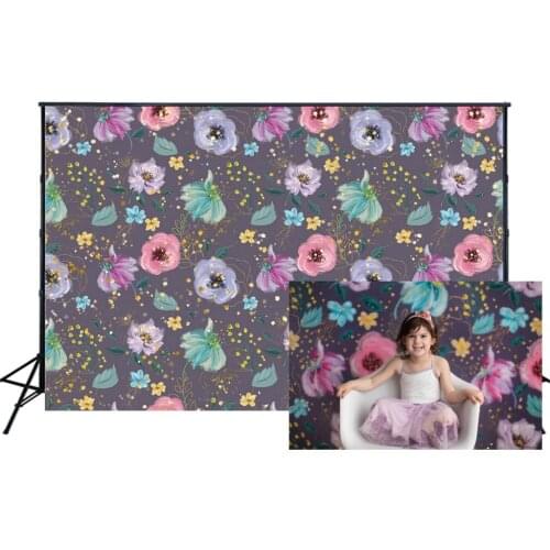 Filming Watercolor Flowers Backdrop Mothers Day Decor Kids Birthday Wedding Ceremony Party Decorations Photo Background