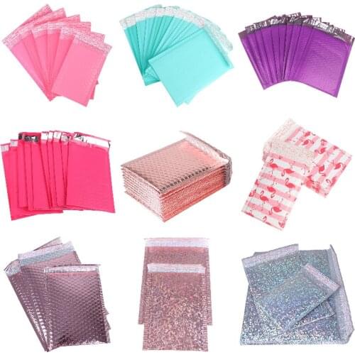 10pcs/pack Paper Bubble Padded Mailers Envelopes Gift Bag Bubble Mailing Envelope Bag Packaging Shipping Bags Mailer Bags