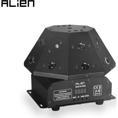 ALIEN 3 IN 1 Stage Lighting Effect RGB Laser Projector + RGB LED Beam Light + White Strobe DJ Disco Party Dance DMX Rotate Light