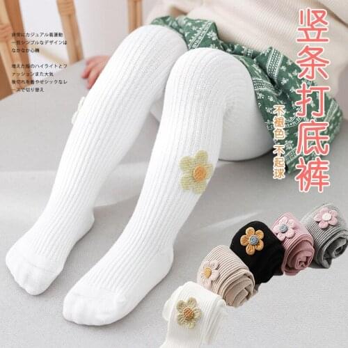 Girls Leggings Spring and Autumn Children Leggings Conjoined Render Stockings Flower Cuhk Boy Girl New Pantyhose