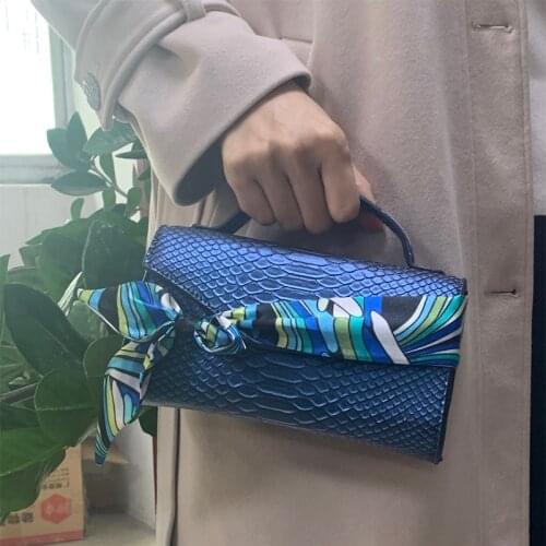 Hot Sale Fashion New Python Pattern Women Handbag Beautiful Color Lady Shoulder Bags Good Quality Crossbody Bag With Free Scarf