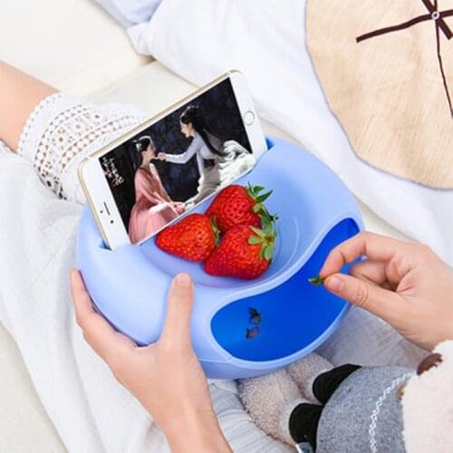Multi-function Snack Storage Box Lazy Snack Plate Bowl Kitchen Fruit Sunflower Seed Dishe Living Room Leisure Time Entertain