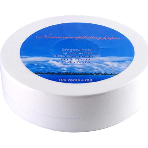 Soft Non-woven Leg Arm Body Hair Removal Depilatory Wax Strips Paper Waxing Roll White