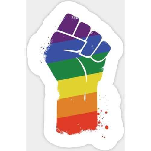 Interesting Car Sticker Accessories LGBT Resist Gay Pride Awareness Car Window Decal PVC for Volkswagen Polo Golf Audi A4 Q3