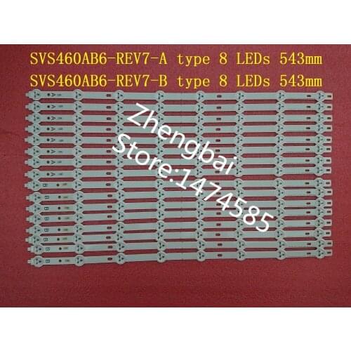 New 16 Pieces(8*A,8*B) 46"LTI460HN09 LED strips SVS460AB6-REV7-A/B type-8LED-130820 8 LEDS 543mm