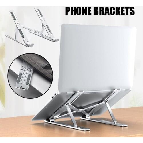 Laptop Stand Tablet Stand Adjustable Aluminum Alloy Laptop Computer Holder Foldable Portable Desktop Holder Tablet Stand Parts