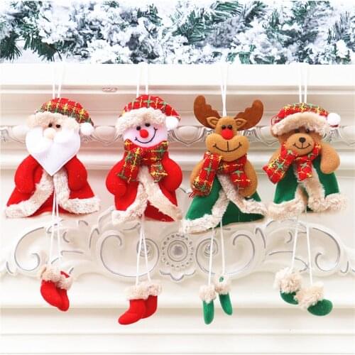 Christmas Decorations Christmas Tree Pendants Dolls Old People Snowman Scene Dress Up Pendant