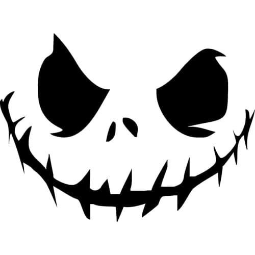 RuleMylife Spooky Pumpkin Grinning skull Creativity Motorcycle Car Stickers Decal Animal Anime Cute Car Accessories Decoration