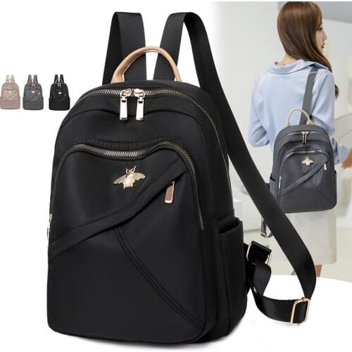 Bee Womens Backpack for Girls Anti Theft Oxford Bag Casual Female Waterproof Backpacks Fashion Lady Pack Large Capacity Bagpack
