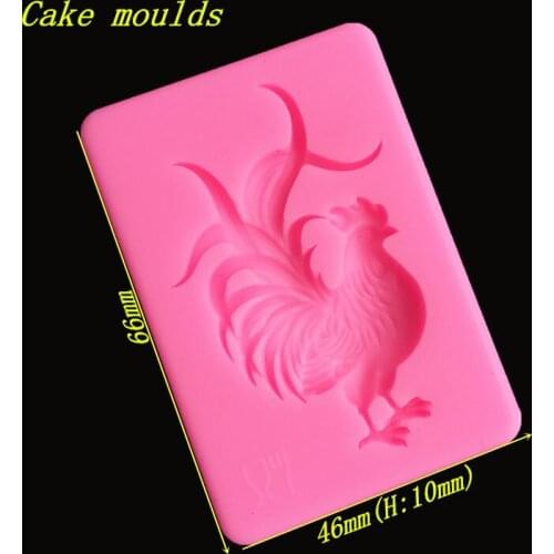 Silicone mould Happy cock shape fondant cake chocolate mold sugar craft mould decoration tools