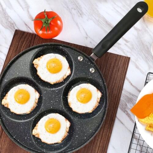 Four-hole Frying Pot Thickened Omelet Pan Non-stick Egg Pancake Steak Pan Cooking Egg Ham Pans Breakfast Maker