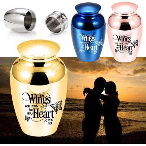 70x45MM Pets /Human Cremation Urns for Ashes Keepsake Butterfly Mini Urn Funeral Memorial Urn Custom name or date ash container
