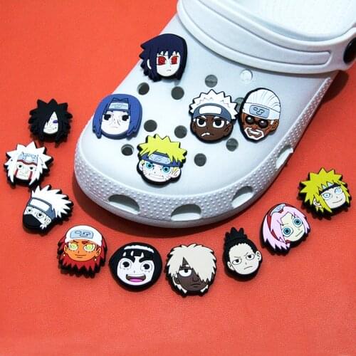 High-Quality New Japanese Famous Animation Cartoon Shoes Ornaments Shoes Accessories Boys Childrens Gifts Croc Jibz