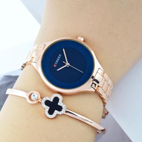 CURREN Rose Gold Watch Women Watches Stainless Steel Ladies Womens Watch Women 2020 Luxury Gold Steel Fashion Relogio Feminino