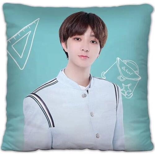 Zuo Qibo Pillowcase Star Photo Poster Cushion Cover Souvenir Throw Pillow Cover Forro De Cojines Decorativos Para Sofa Cheer