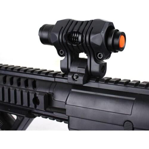 20mm Five Gear Fishbone Flashlight Clip Guide Rail Helmet Flashlight Bracket